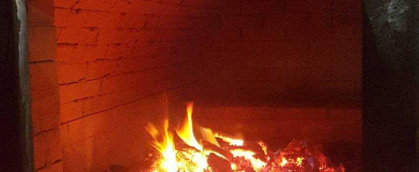 Горіння паливної гранули в топці котла
